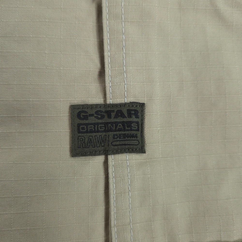 G Star Raw Bam Cargo Shorts Mens 34 Beige Utility Tactical Military Ripstop - Picture 9 of 13